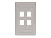 Bryant Plate Wall Flush 1-Gang 4-Port Office White (IFP14OW)