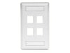 Bryant Plate Wall Flush 1-Gang 4-Port White (IFP14W)