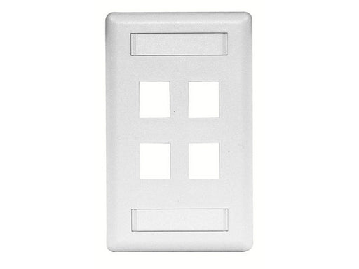 Bryant Plate Wall Flush 1-Gang 4-Port White (IFP14W)