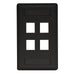 Bryant Plate Wall Flush 1-Gang 4-Port Black (IFP14BK)