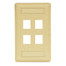 Bryant Plate Wall Flush 1-Gang 4-Port Ivory (IFP14EI)