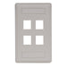 Bryant Plate Wall Flush 1-Gang 4-Port Office White (IFP14OW)