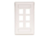 Bryant Plate Wall Flush 1-Gang 6-Port White (IFP16W)