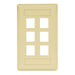 Bryant Plate Wall Flush 1-Gang 6-Port Ivory (IFP16EI)