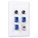 Bryant Plate Wall Flush 1-Gang 6-Port White (IFP16W)