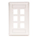 Bryant Plate Wall Flush 1-Gang 6-Port White (IFP16W)