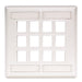 Bryant Plate Wall Flush 2-Gang 12-Port White (IFP212W)