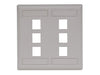 Bryant Plate Wall Flush 2-Gang 6-Port Office White (IFP26OW)