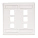 Bryant Plate Wall Flush 2-Gang 6-Port White (IFP26W)