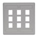 Bryant Plate Wall Flush 2-Gang 9-Port Gray (IFP29GY)