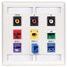 Bryant Plate Wall Flush 2-Gang 9-Port White (IFP29W)
