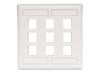 Bryant Plate Wall Flush 2-Gang 9-Port White (IFP29W)