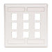 Bryant Plate Wall Flush 2-Gang 9-Port White (IFP29W)