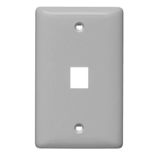 Bryant Plate Wall Label-Less 1-Gang 1-Port Gray (NSP11GY)