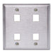 Bryant Plate Wall Stainless Steel 2-Gang 4-Port (SSF204)
