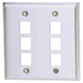 Bryant Plate Wall Stainless Steel 2-Gang 6-Port (SSF206)