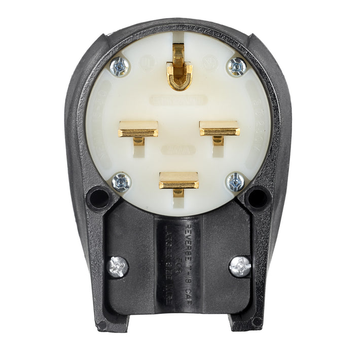 Bryant Plug Angled 30A 3PH 250V 15-30P Black (8432ANPB)