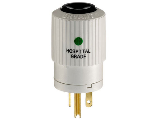 Bryant Plug Hospital Grade 20A 125V 5-20R White (BRY8366NP)