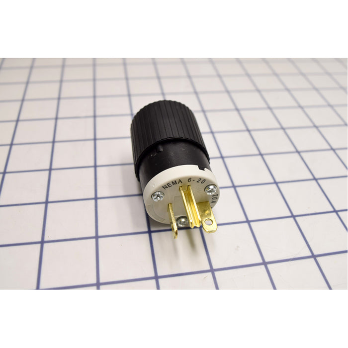 Bryant Plug Industrial Grade 20A 250V 6-20P Black And White (BRY5466NP)