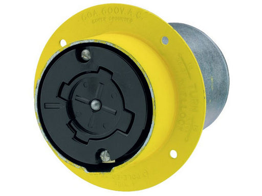 Bryant Power Interrupting Flanged-Receptacle 3P4W 60A 600V (26421)