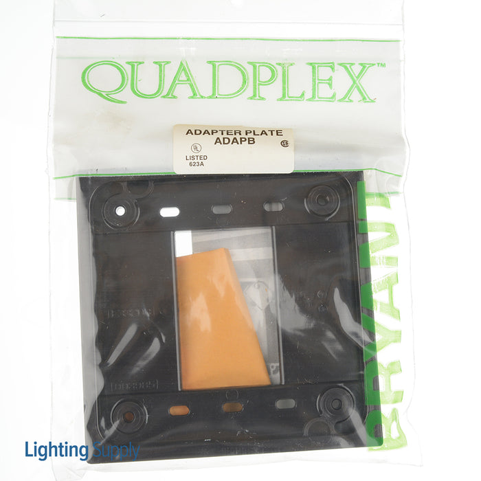 Bryant Quadplex Adapter 4 Inch Square Brown (ADAPB)