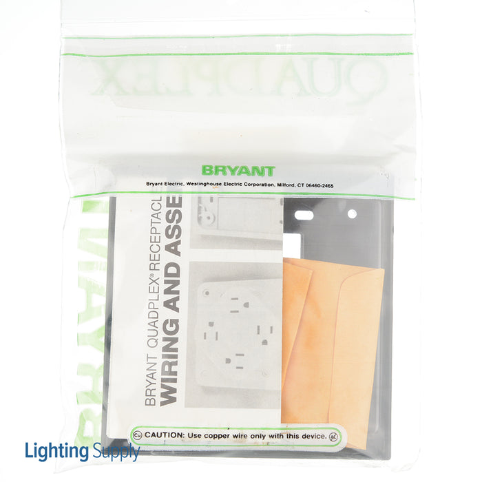 Bryant Quadplex Adapter 4 Inch Square Brown (ADAPB)