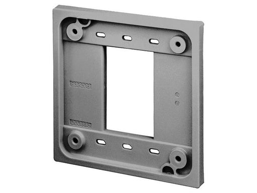 Bryant Quadplex Adapter 4 Inch Square Gray (ADAPGRY)