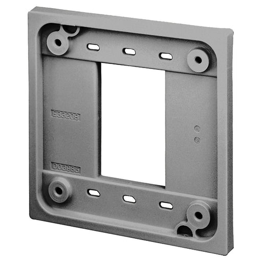 Bryant Quadplex Adapter 4 Inch Square Gray (ADAPGRY)