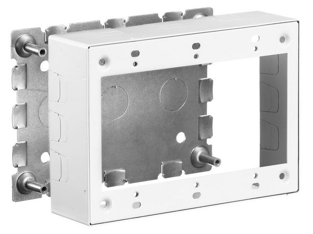 Bryant HBL57483WA Raceway 3-Gang Box Standard HBL500/700/HBL750 White ...