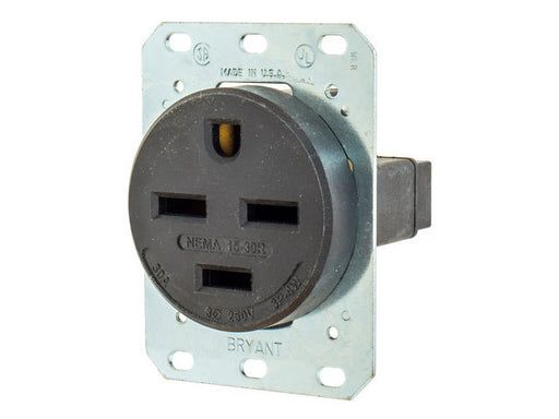 Bryant Receptacle 30A 3PH 250V 15-30R Black (8430FR)