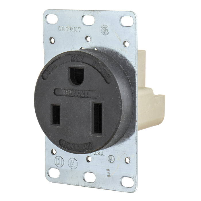 Bryant Receptacle 50A 125V 5-50R (9550FR)