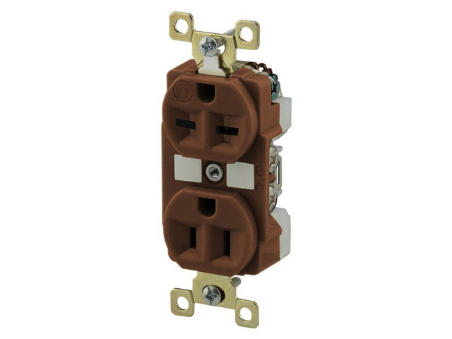 Bryant Receptacle Combination 15A 125V 15A 250V Brown (BRY5292)