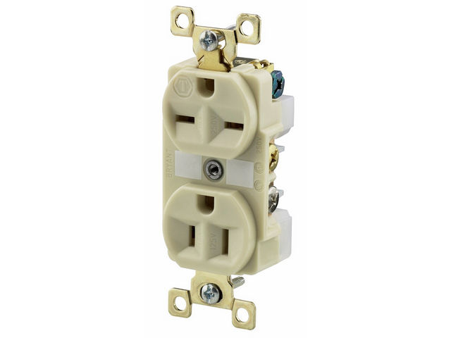 Bryant Receptacle Combination 15A 125V 15A 250V Ivory (BRY5292I)