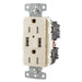 Bryant Receptacle Duplex 15A 125V 5A 5V USB Port A Light Almond (USBB15A5LA)