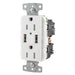 Bryant Receptacle Duplex 15A 125V 5A 5V USB Port A White (USBB15A5W)