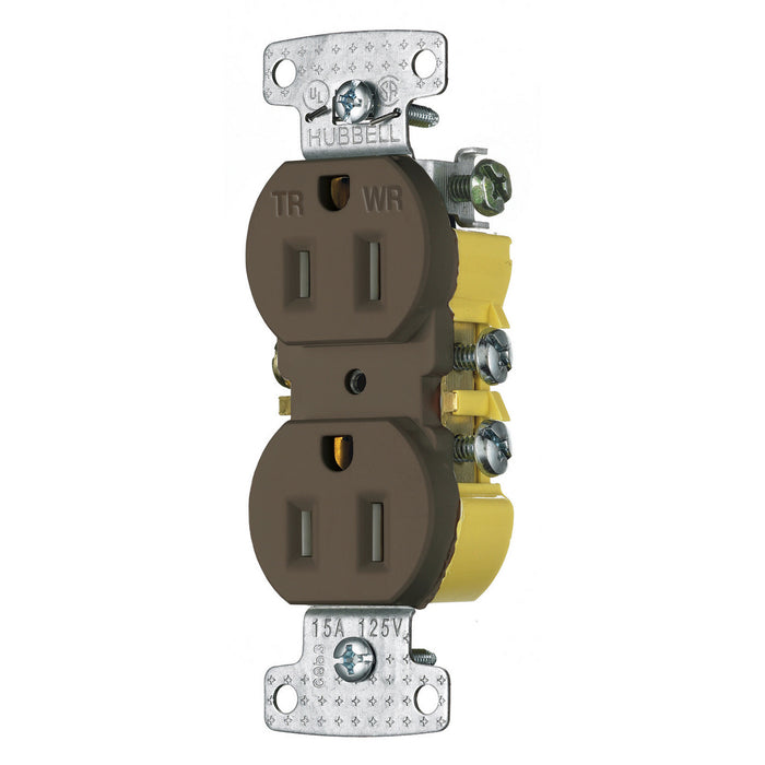 Bryant Receptacle Duplex Weather Resistant Tamper-Resistant 15A 125V Brown (RR15SWRTR)