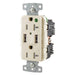 Bryant Receptacle Hospital Grade Duplex 20A 125V 5A 5V USB Port A Light Almond (USBB8300A5LA)