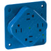 Bryant Receptacle Quadplex Surge Protective Device Hospital Grade 15A 125V 5-15R Blue (1254HSA)