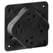 Bryant Receptacle Quadplex 15A 125V 5-15R Black (1254BLK)