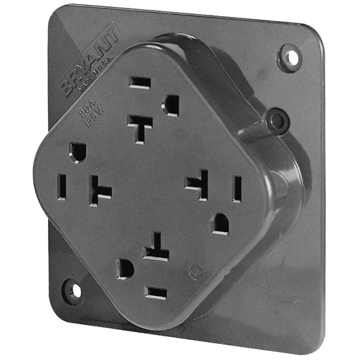 Bryant Receptacle Quadplex 20A 125V 5-20R Gray (21254GY)