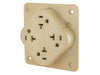 Bryant Receptacle Quadplex 20A 125V 5-20R Ivory (21254I)