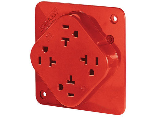 Bryant Receptacle Quadplex 20A 125V 5-20R Red (21254R)