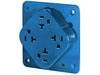 Bryant Receptacle Quadplex Hospital Grade 20A 125V 5-20R Blue (21254HBL)