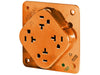 Bryant Receptacle Quadplex Hospital Grade Industrial Grade 20A 125V 5-20R Orange (21254HIGO)