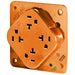 Bryant Receptacle Quadplex Hospital Grade Industrial Grade 20A 125V 5-20R Orange (21254HIGO)