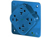 Bryant Receptacle Quadplex Surge Protective Device Hospital Grade 20A 125V 5-20R Blue (21254HSA)