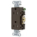 Bryant Receptacle Straight Blade Decorator Tamper-Resistant 15A 125V 5-15R Brown (DRS15TR)