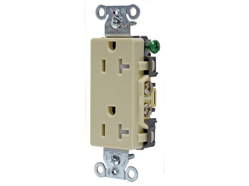 Bryant Receptacle Straight Blade Decorator Tamper-Resistant 20A 125V 5-20R Ivory (DRS20ITR)