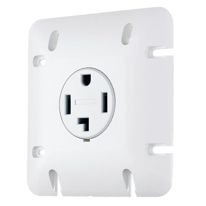 Bryant Receptacles Straight Blade 30A 125/250V Flange White With Plate (RR430WIPCN)