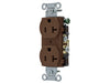 Bryant Receptacles Straight Blade Commercial Tamper-Resistant 20A 125V 5-20R Brown (CRS20TR)